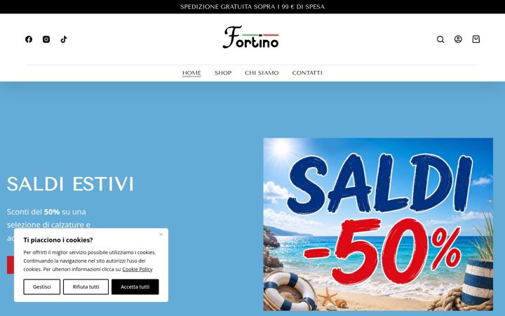 Screenshot stránky fortinocalzature.it