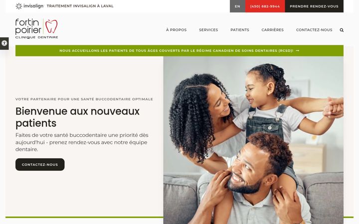 Screenshot of fortinpoirier.com