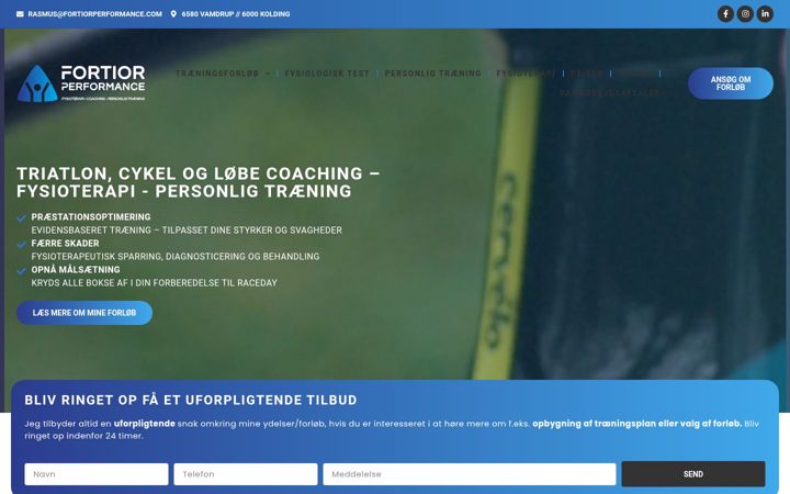 Screenshot of fortiorperformance.com