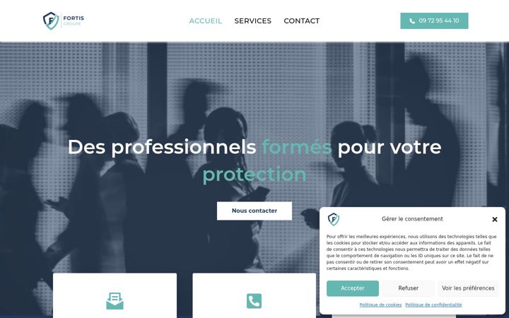 Screenshot of fortis-groupe.com