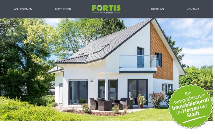 Screenshot of fortis-immo.de