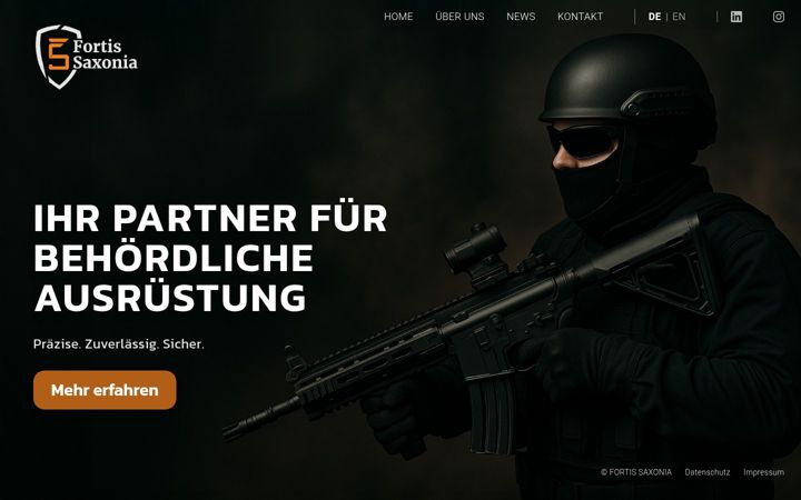Screenshot of fortis-saxonia.com