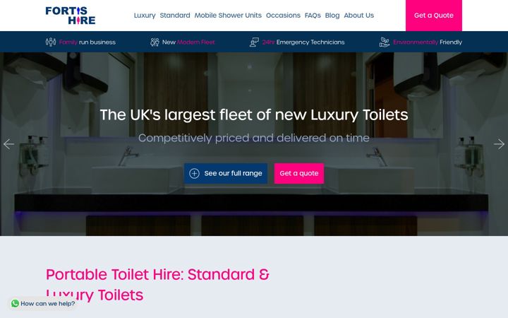Screenshot of fortishire.co.uk