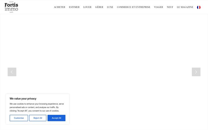 Screenshot of fortisimmo.fr