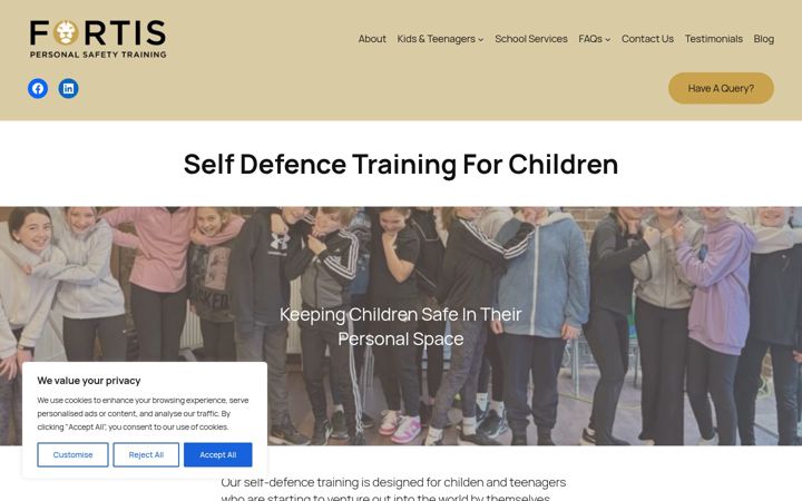 Screenshot of fortispst.co.uk