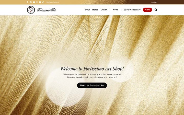 Screenshot of fortissimoart.shop