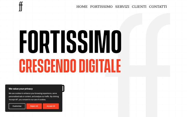 Screenshot of fortissimoweb.it