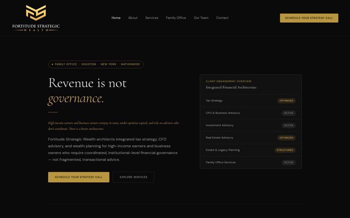 Screenshot of fortitudestrategicsolutions.com