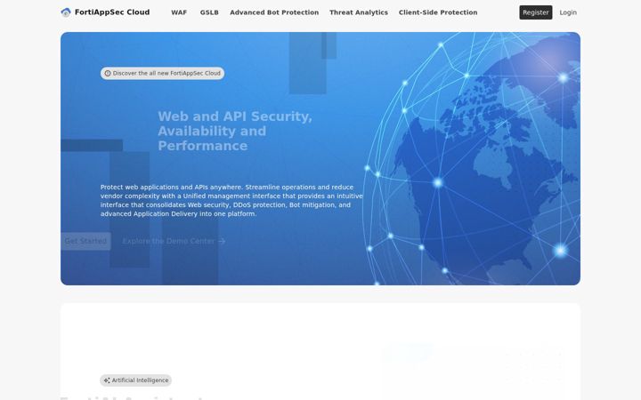 Screenshot of fortiweb-cloud.com