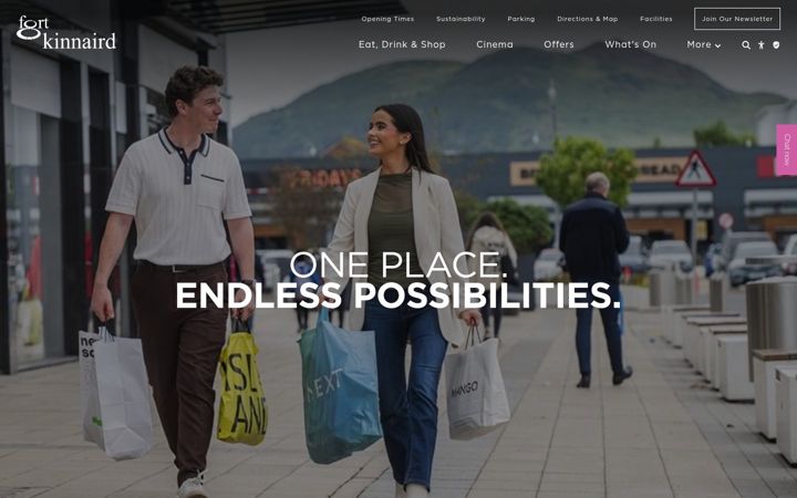 Screenshot of fortkinnaird.com
