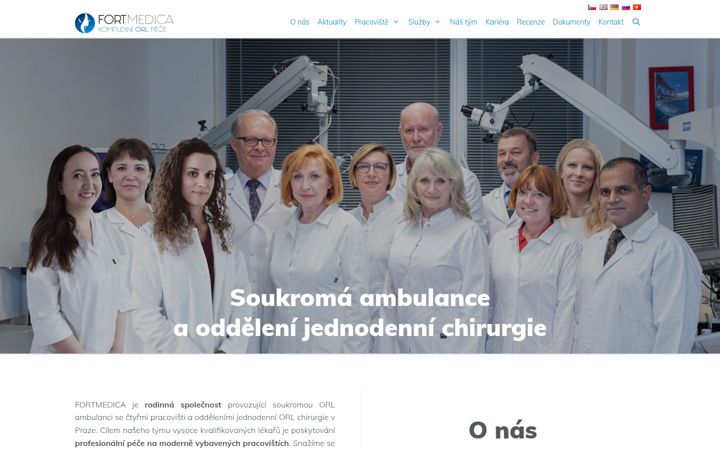 Screenshot of fortmedica.cz