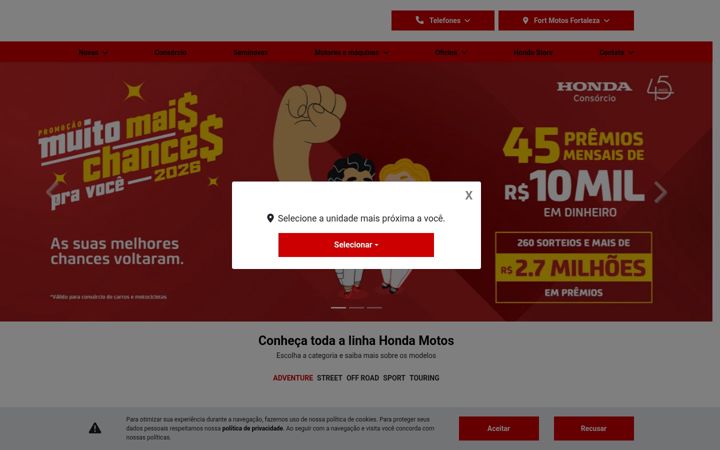 Екранна снимка на fortmotos.com.br