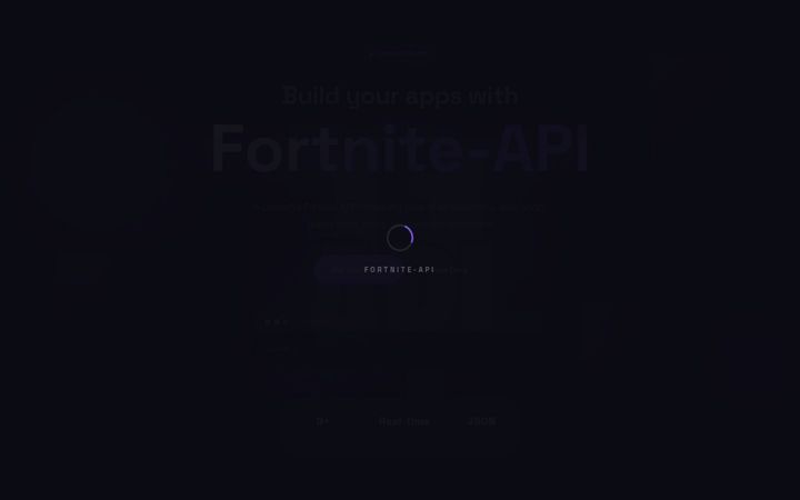 Screenshot of fortnite-api.com