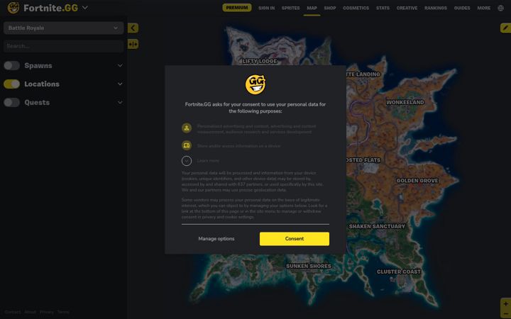 Screenshot von fortnite.gg
