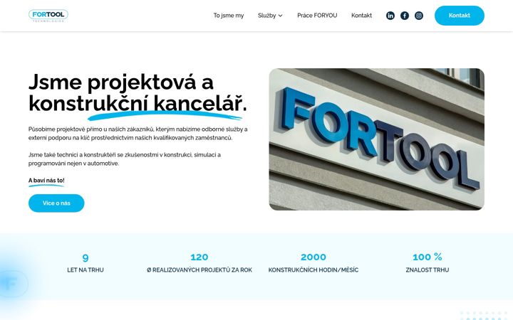 Screenshot of fortool.cz