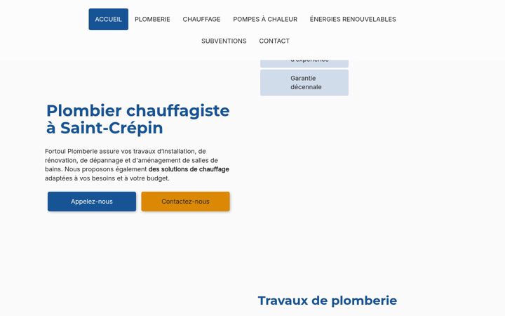 Screenshot of fortoul-plomberie.fr