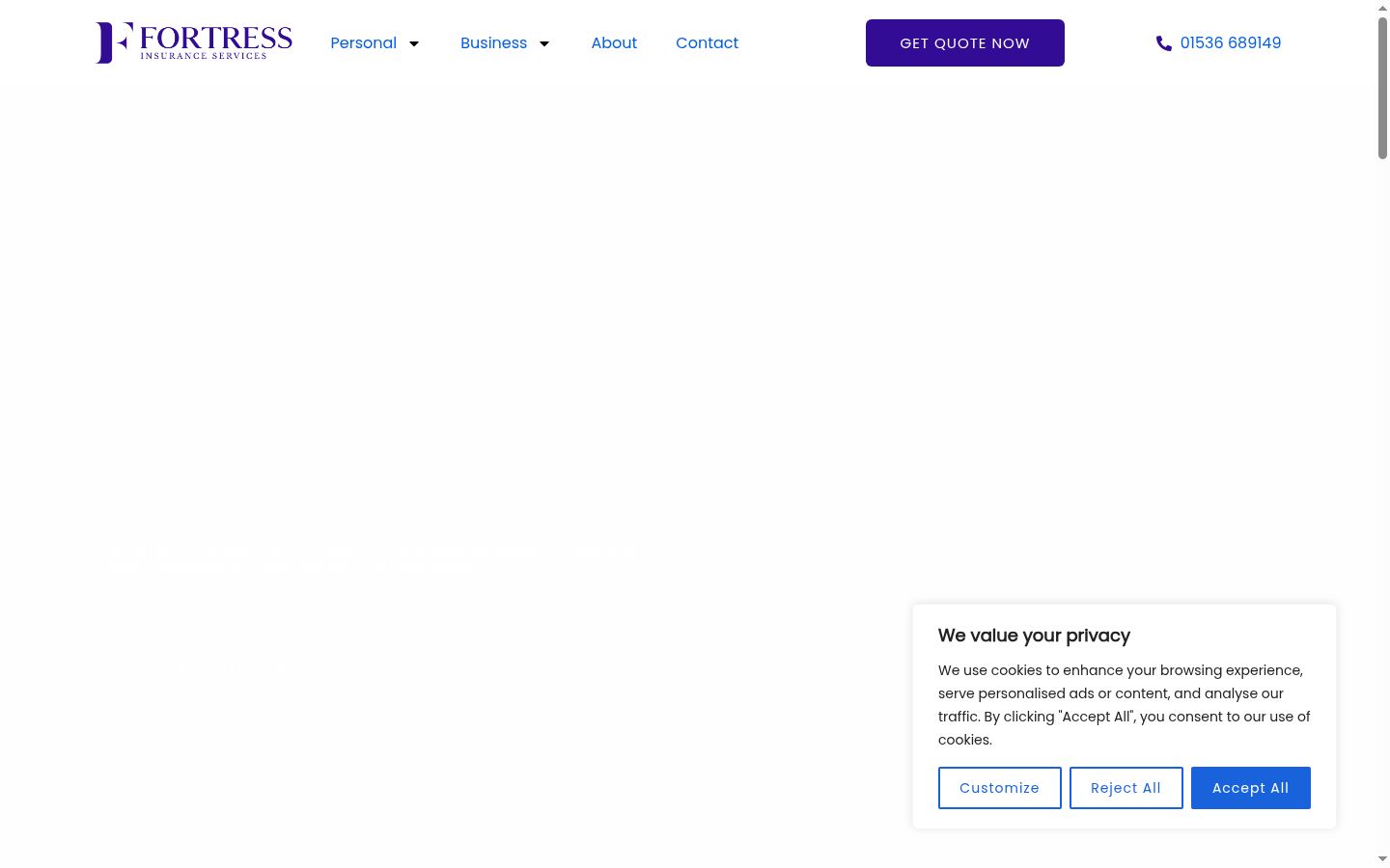 Screenshot του banner συγκατάθεσης που εμφανίστηκε πριν από οποιαδήποτε αλληλεπίδραση