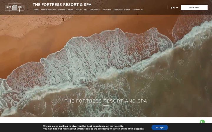 Screenshot of fortressresortandspa.com