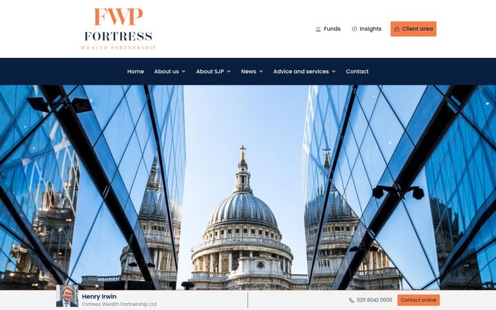 Screenshot of fortresswealthpartnership.com