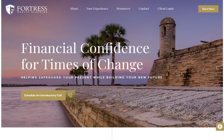 Screenshot of fortresswealthplanning.com