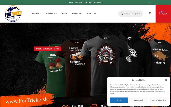 Snímek obrazovky fortricko.sk