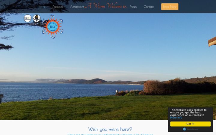 Screenshot of fortrosebaycampsite.co.uk
