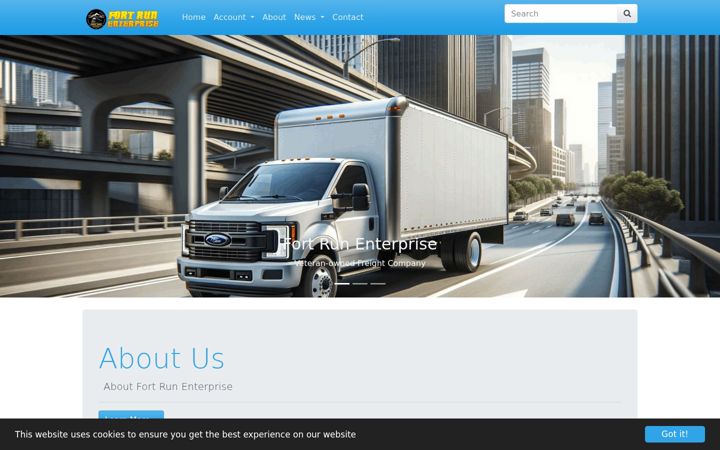 Screenshot of fortrunenterprise.com