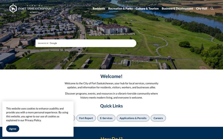 Screenshot of fortsask.ca