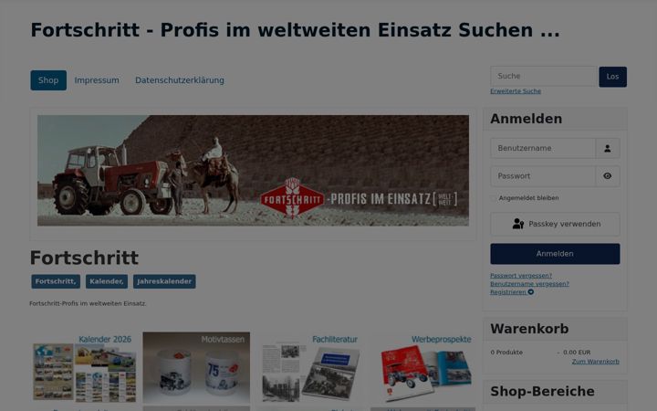 Screenshot of fortschritt-geschenke.de