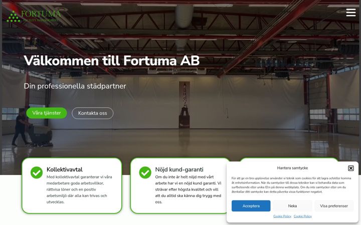 Screenshot of fortuma.se
