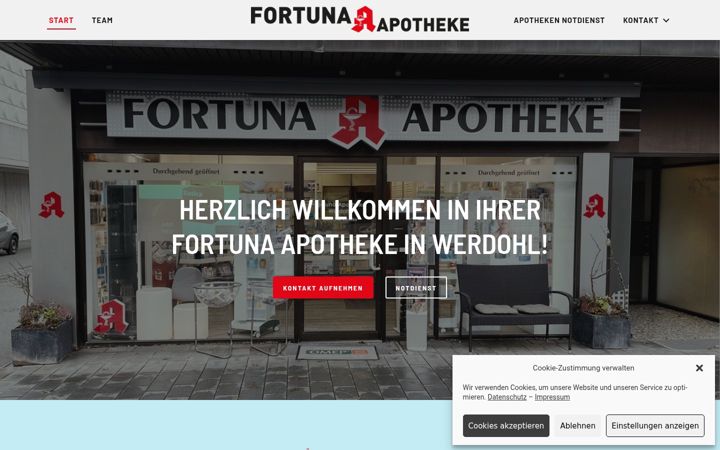 Screenshot of fortuna-apotheke-werdohl.de