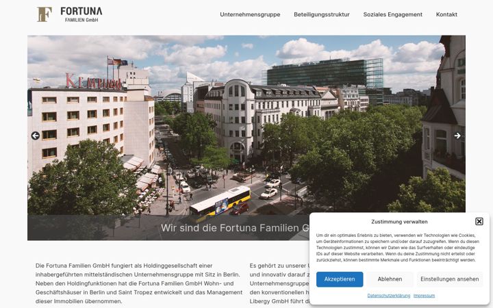 Screenshot of fortuna-familien-gmbh.de