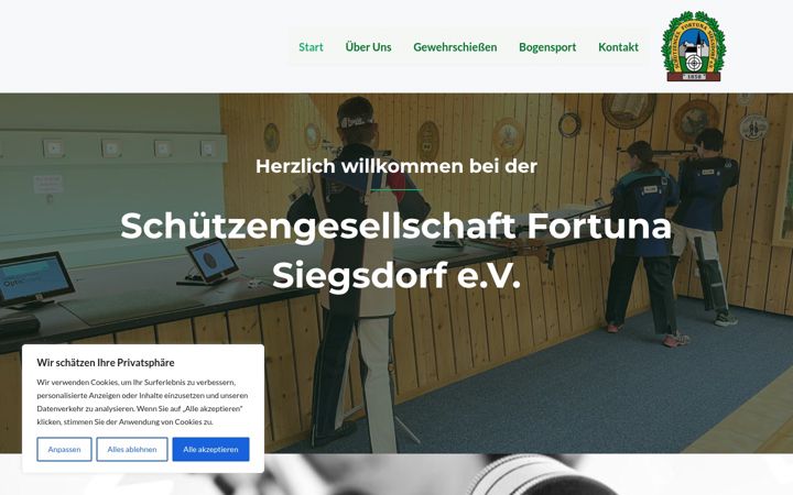 Screenshot of fortuna-siegsdorf.de