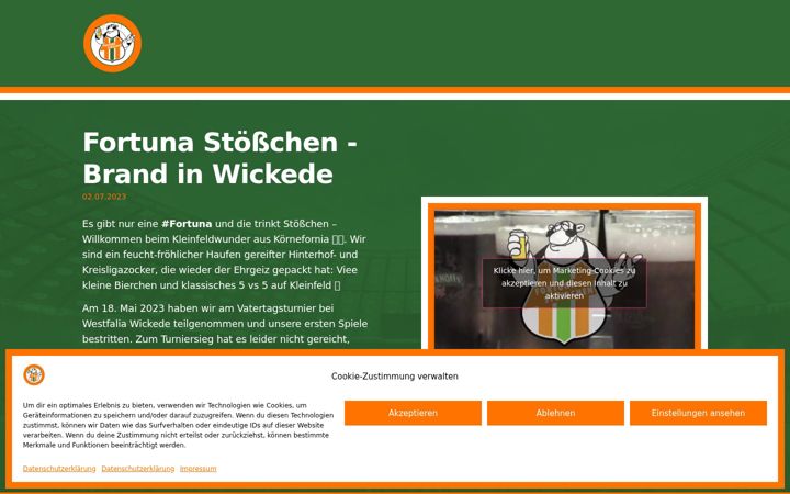 Screenshot of fortuna-stoesschen.de