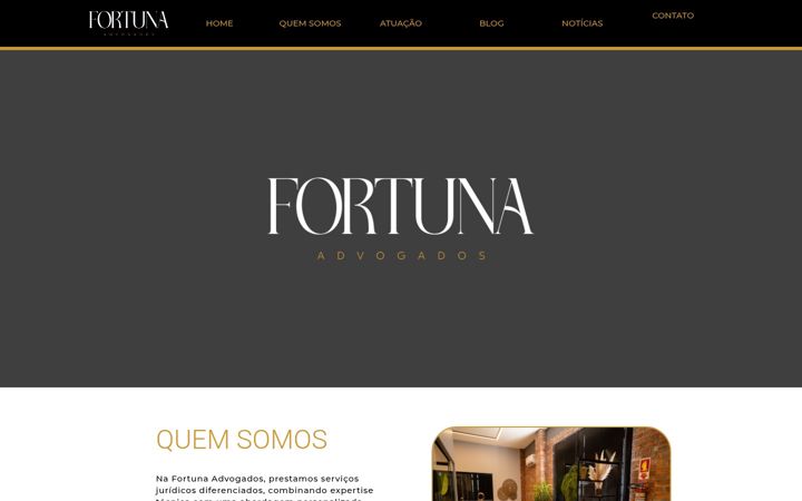 Screenshot of fortunaadvogados.com