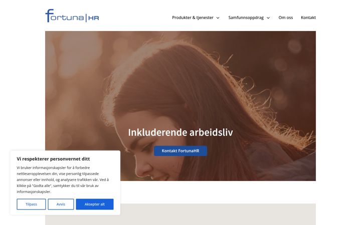 Screenshot of fortunahr.no