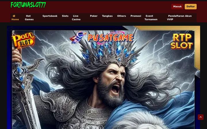 Screenshot of fortunaslot77.org