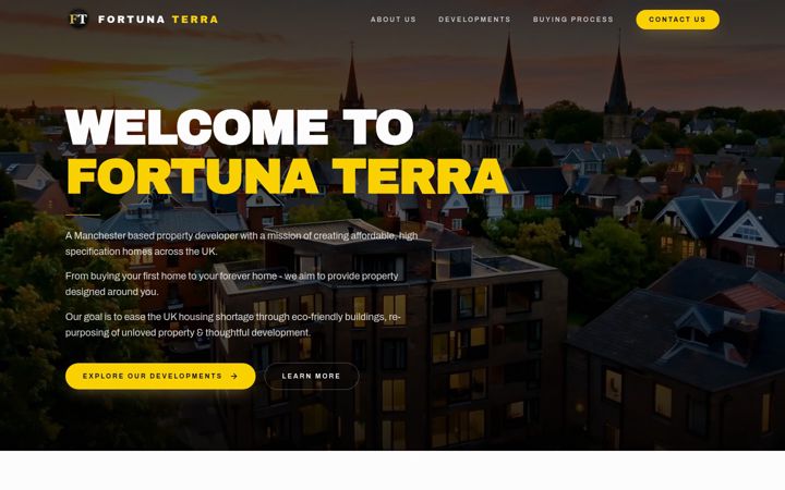 Screenshot of fortunaterra.co.uk