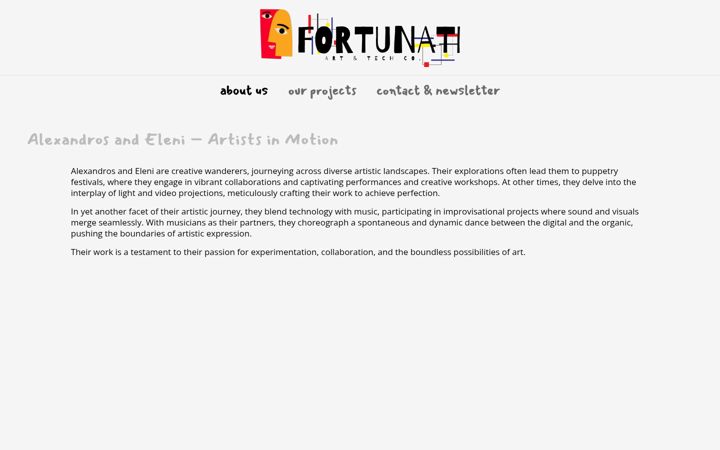 Screenshot of fortunati.gr