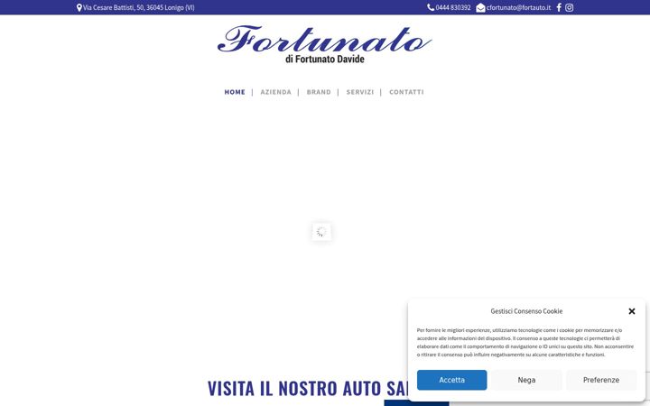 Screenshot of fortunatoautomobili.com