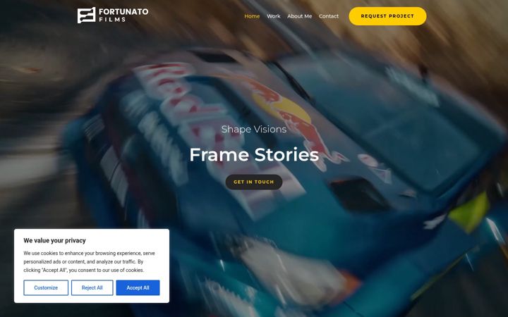 Screenshot of fortunatofilms.de