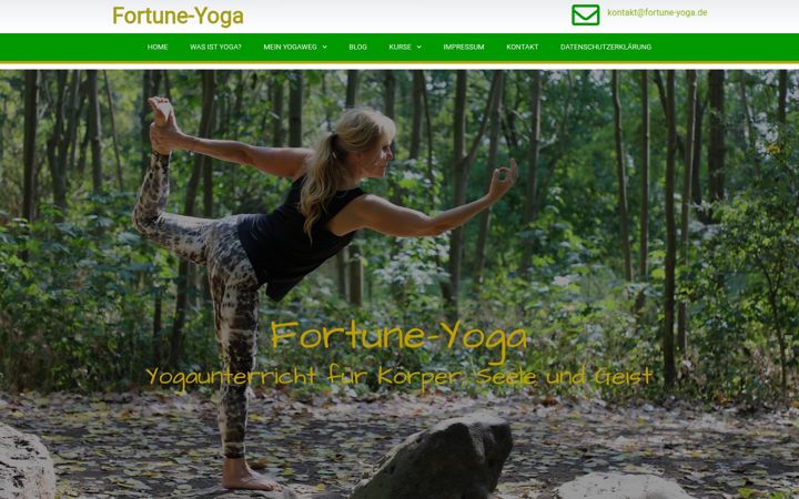 Capture d'écran de fortune-yoga.de