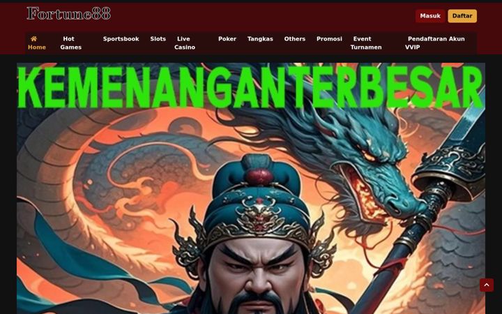 Screenshot of fortune88slot.com