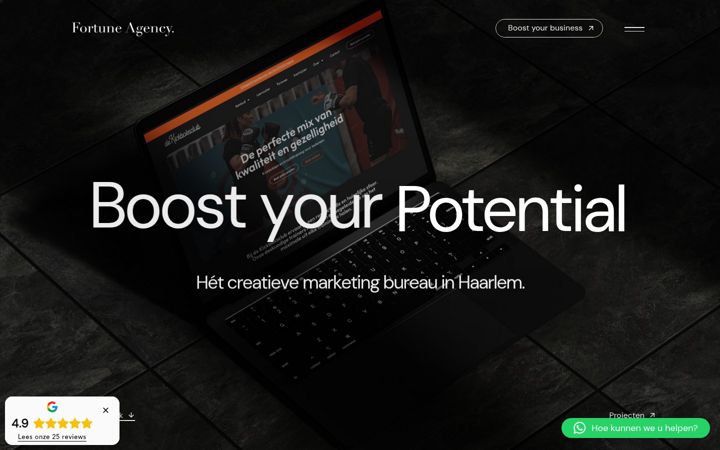 Screenshot of fortuneagency.nl