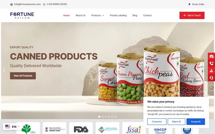 Screenshot of fortuneexicom.com