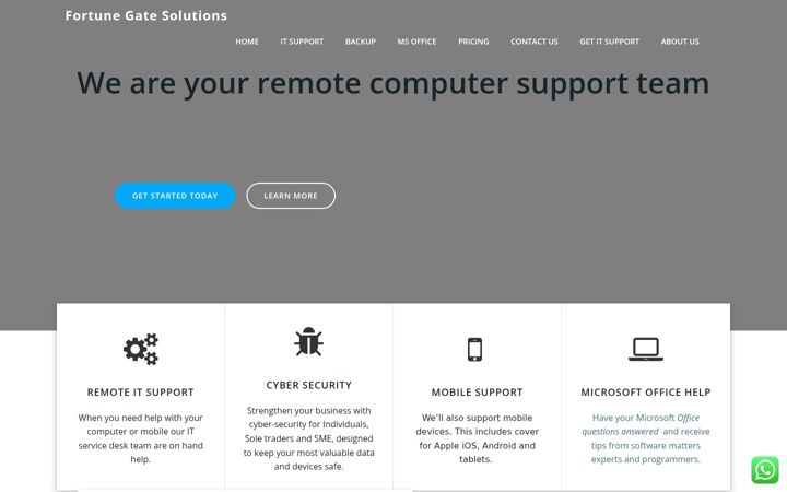 Screenshot ta' fortunegatesolutions.uk