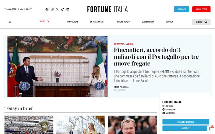 Screenshot of fortuneita.com
