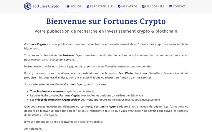 Screenshot of fortunes-crypto.com