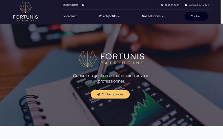 Screenshot of fortunis.fr