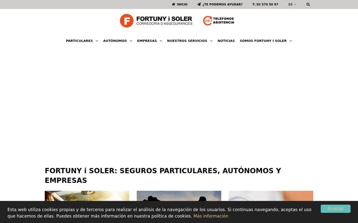 Screenshot of fortunysoler.com